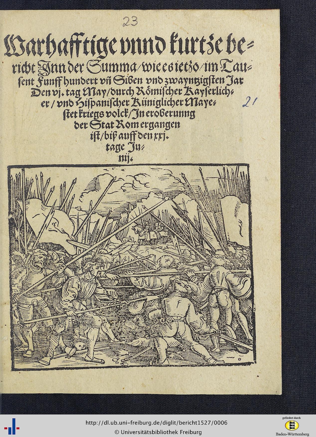 Offene Buchillustration zeigt die Schlacht der Ardennen mit chaotischer Szene bewaffneter Gestalten, die mit Schwertern kämpfen und Schilde erheben.