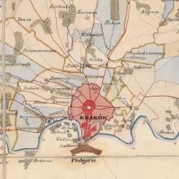 Old detailed map of Kharkov, Russia, showing streets, buildings, and landmarks within the historical extent of the Russian Empire.