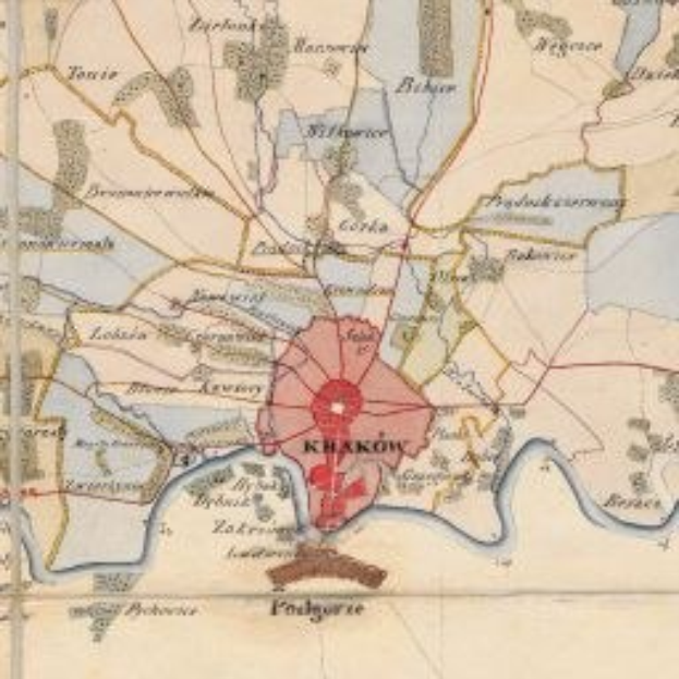 Old detailed map of Kharkov, Russia, showing streets, buildings, and landmarks within the historical extent of the Russian Empire.