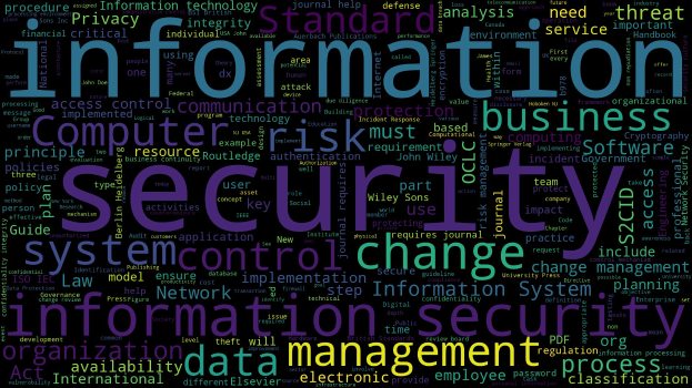 Eine kreisförmige Wortwolke mit den größten Wörtern 'Information Security' in der Mitte, umgeben von kleineren Wörtern in verschiedenen Sprachen, alle in Blauschattierungen, die die Bedeutung der Sicherheit in Geschäftsprozessen hervorheben.