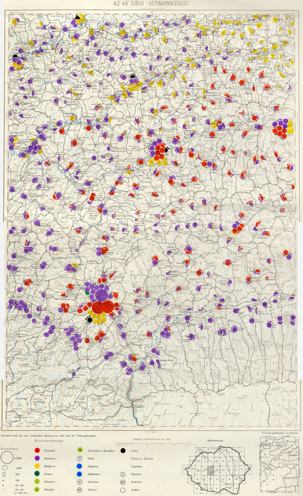 Eine Deutschlandkarte mit farbigen Punkten, die die Verteilung der Menschen in jedem Land darstellen, begleitet von Text unten.